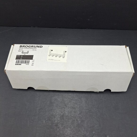 Ikea BROGRUND 203.285.44 Stainless Steel Door Hanger Floating Coat Towel 5 Hooks - Picture 4 of 9